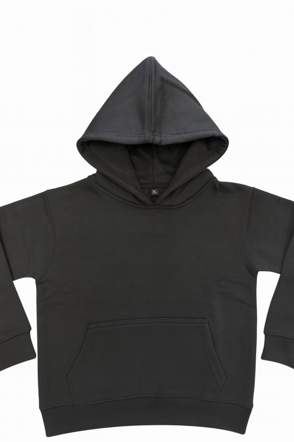 kids-hooded-pullover-tracksuit-300-gsm-black-closeup