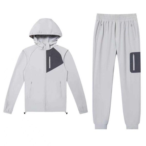 wholesale-windbreaker-tracksuits-nylon-spandax-white